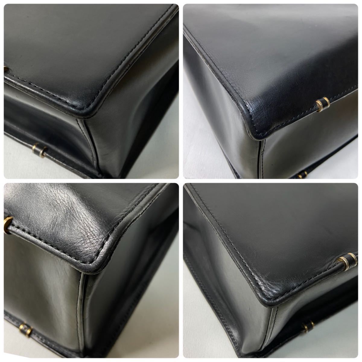 1円 【高級】本革 PORTER ポーター ダレスバッグ 鍵付き 吉田カバン