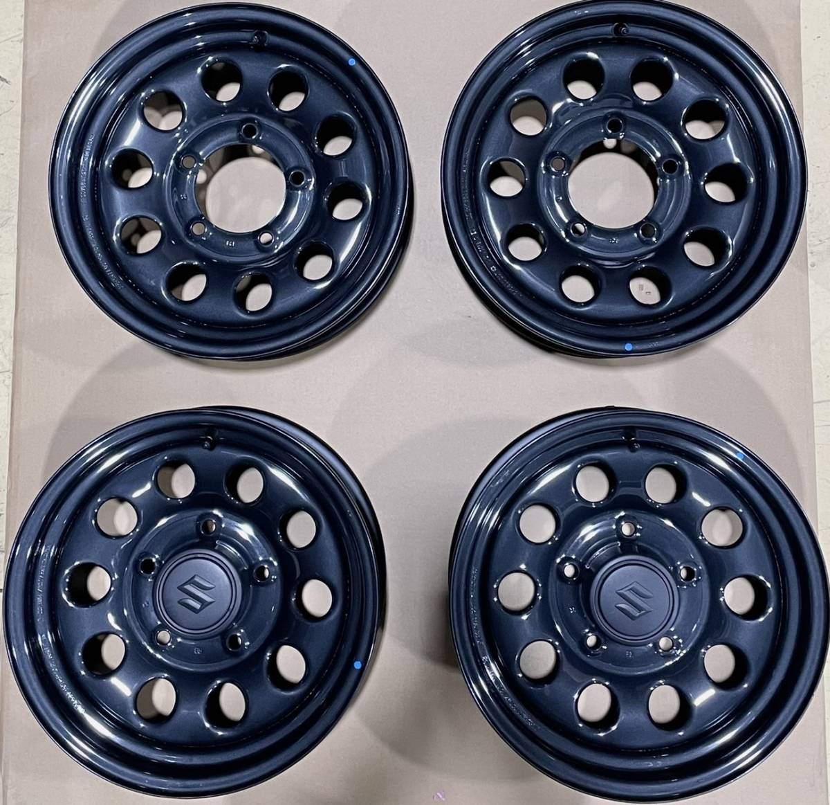 美品☆鉄ホイール 4本SET JB74 新型ジムニーシエラ 2021年式 新車外し 