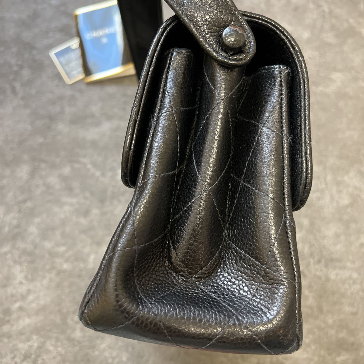 美品 CHANEL シャネル マトラッセ ラムスキン ショルダーバッグ 
