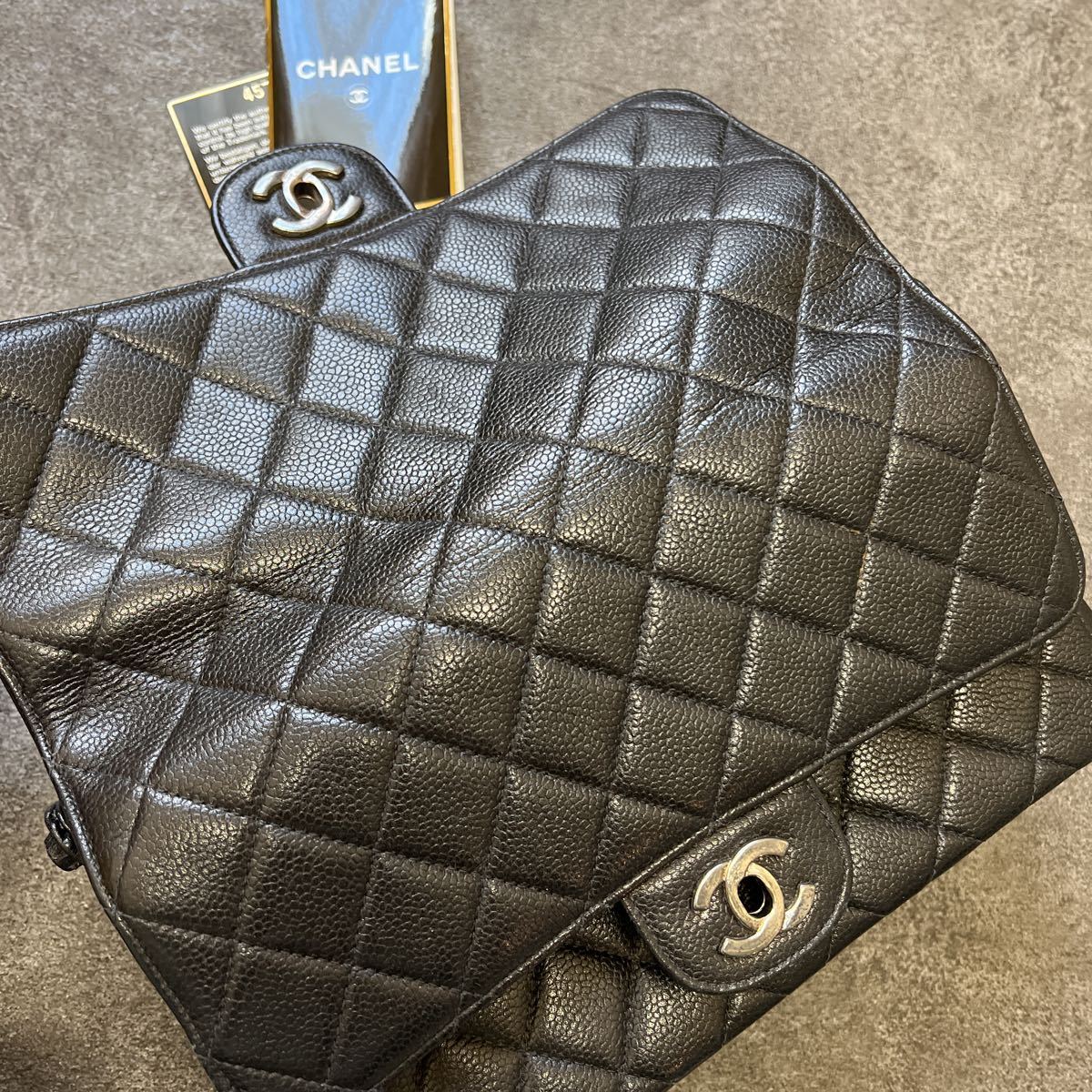 美品 CHANEL シャネル マトラッセ ラムスキン ショルダーバッグ 
