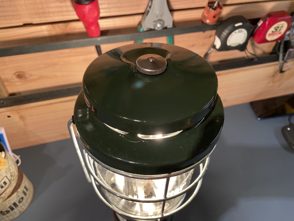 【Coleman コールマン ガスランタン NorthStar 2500-790J OD缶使用 ケースとマントル3個オマケ 燃焼確認済み (管理:Y高)】