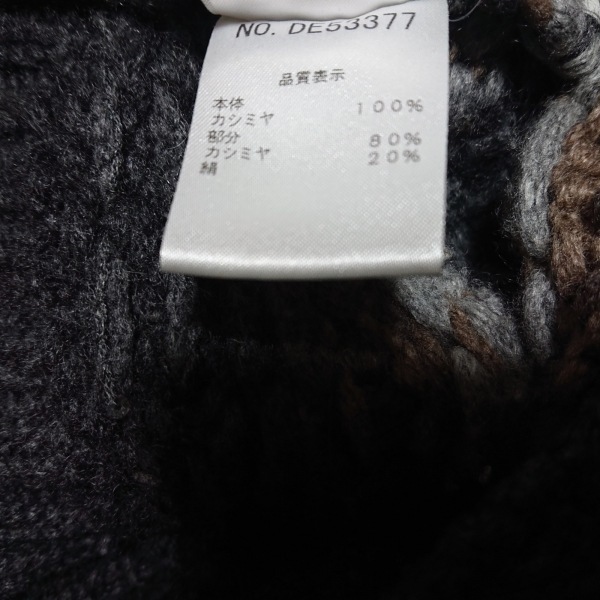 ブルネロクチネリ BRUNELLO CUCINELLI カーディガン サイズM - ダークグレー×ライトブラウン×マルチ レディース 長袖/カシミヤ トップス BRUNELLO | CUCINELLI カシミヤ混ストール ブルネロクチネリ クチネリ銀座店が待望のリニューアル