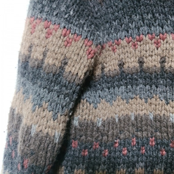 ブルネロクチネリ BRUNELLO CUCINELLI カーディガン サイズM - ダークグレー×ライトブラウン×マルチ レディース 長袖/カシミヤ トップス BRUNELLO | CUCINELLI カシミヤ混ストール ブルネロクチネリ クチネリ銀座店が待望のリニューアル