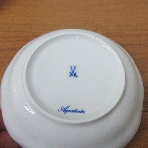 ☆Meissen マイセン 歴代双剣マーク Aquatinta アクアティンタ