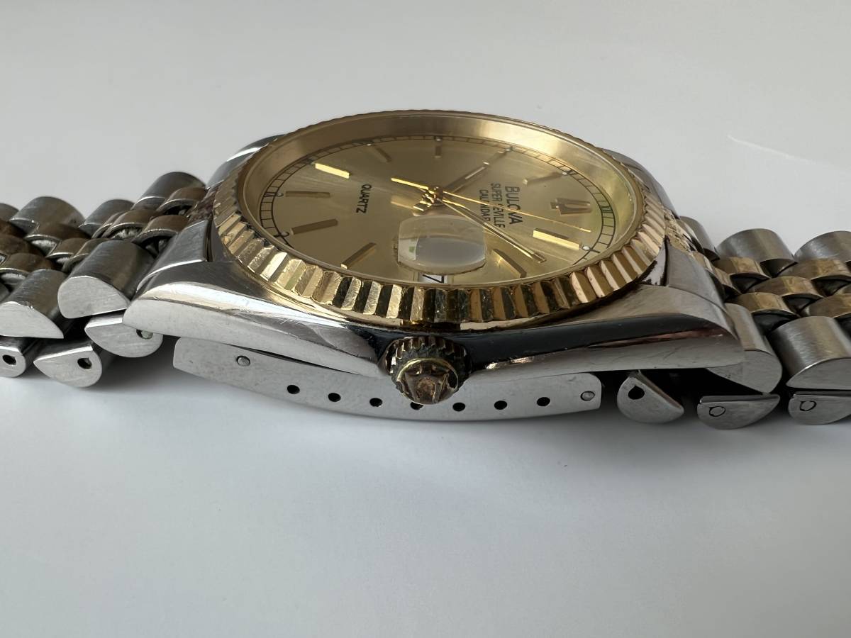 Y53不動 現状品 BULOVA ブローバ SUPER SEVILLE CALENDAR スーパー 