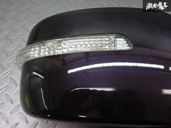 スズキ純正 MK21S パレット サイドミラー ドアミラー 右 右側 運転席側 ウィンカー付 8ピン ZED ミステリアスバイオレットパール 棚2O25