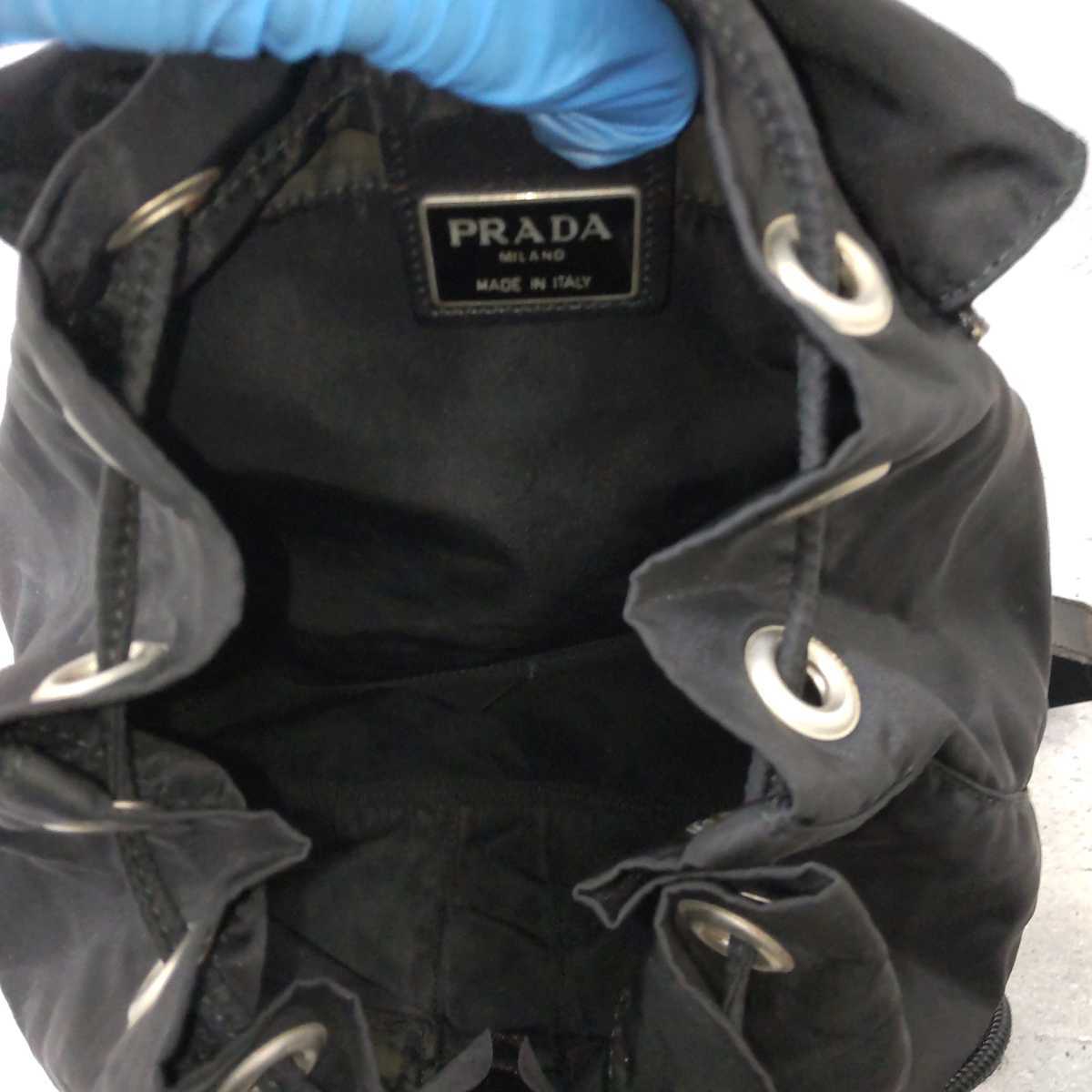 1円～【極美品】PRADA プラダ B5885F テスートナイロン 巾着型 