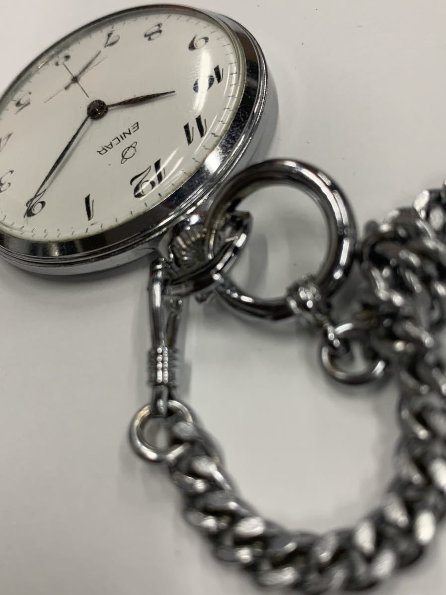 231円～ ENICAR エニカ pocket watch 手巻き 懐中時計 白文字盤