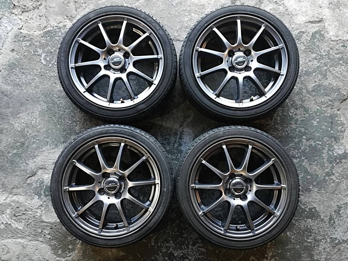  A-TECH シュナイダー 165/50R15 15インチアルミタイヤセット 4H 100 5.5J +50(ラジアルタイヤ)｜売買されたオークション情報、yahooの商品情報をアーカイブ公開 - オークファン 4穴