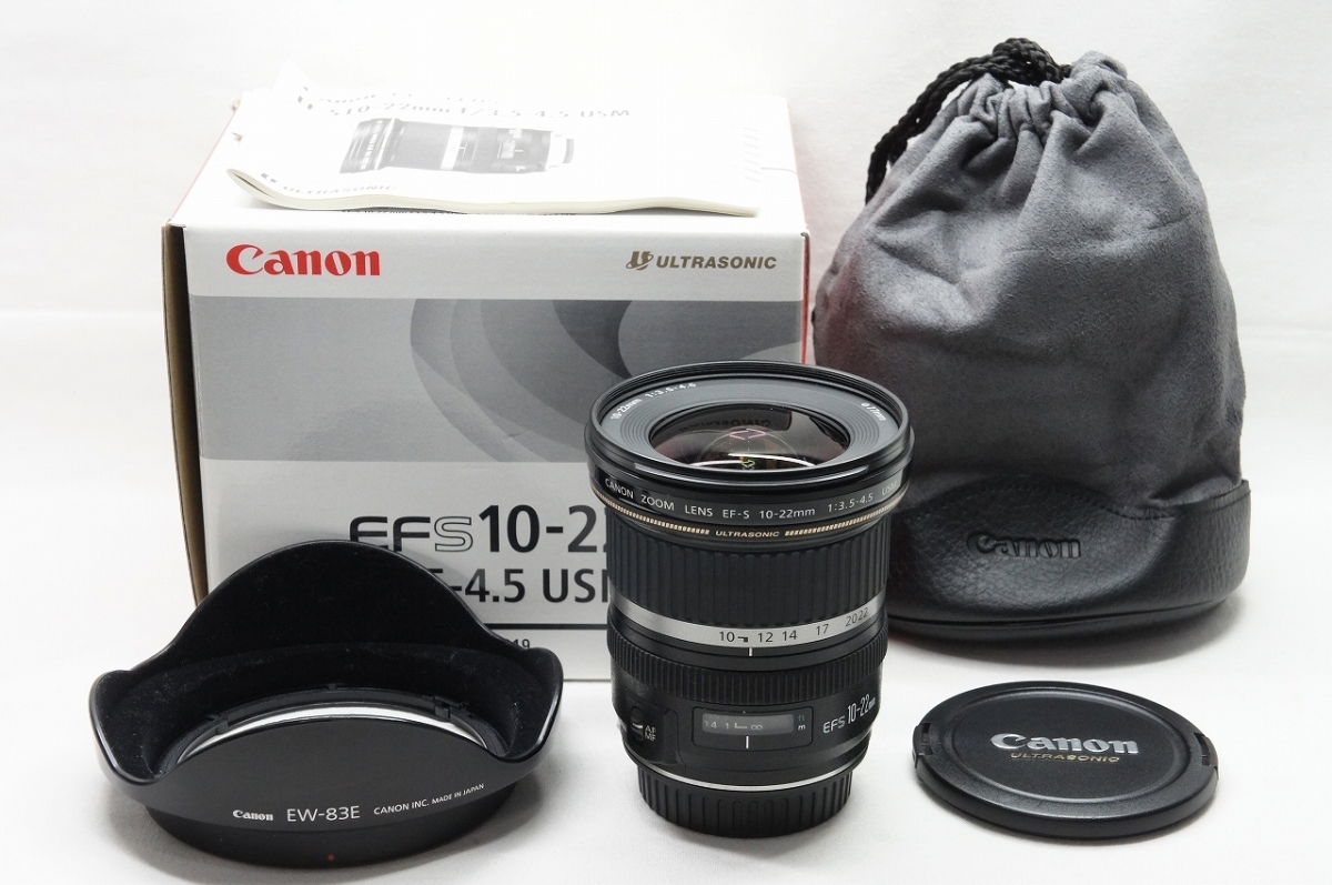 Canon USM Lens 10-22mm EF-S f⁄3.5-4.5 Wide Kit, - Angle Zoom F3