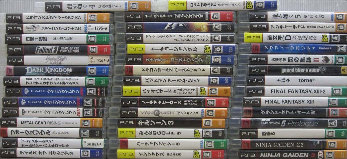 rt871gp 計44本 PS3 プレステ3 ソフト ウイイレ/白騎士物語/龍が如く4