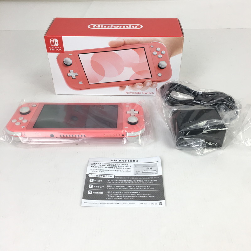 ジャンク品】 NINTENDO ニンテンドー SWITCH Lite コーラル 充電・電源