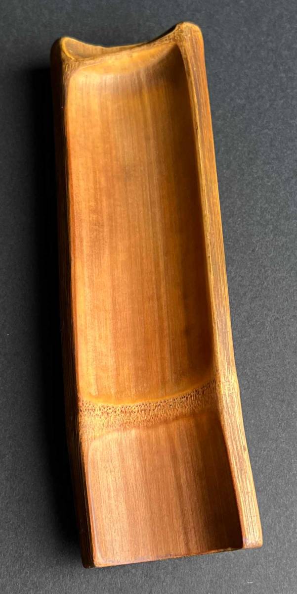 煎茶道具 茶量 茶合 仙媒 (風搖青玉枝)(木工、竹工芸)｜売買され 竹