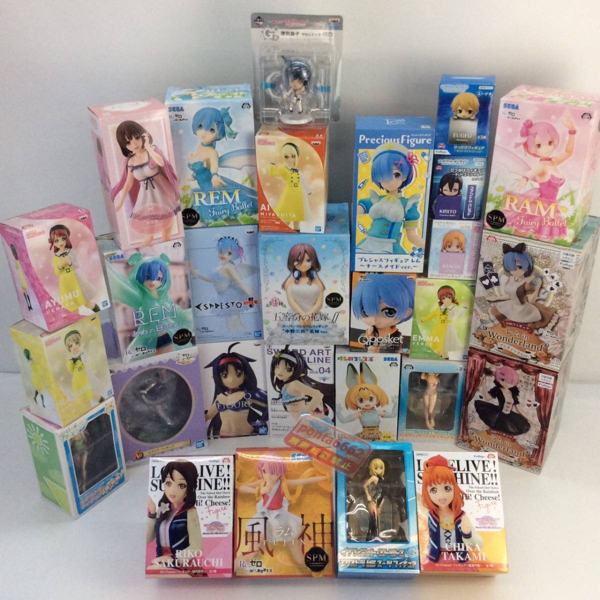 美少女　フィギュア　大量　まとめ売り　ラブライブ　リゼロ　SAO 一番くじ 美少女 - フィギュア まとめ Yahoo!オークション -美少女フィギュア