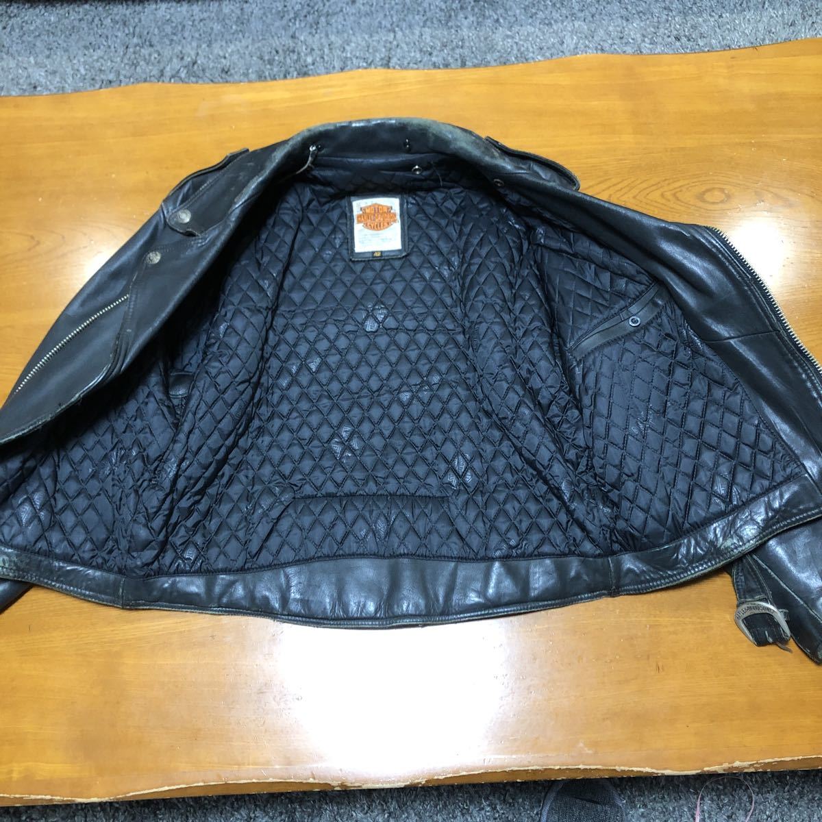 Harley-Davidson ロゴ入り 革ジャン レザージャケット レザー Harley