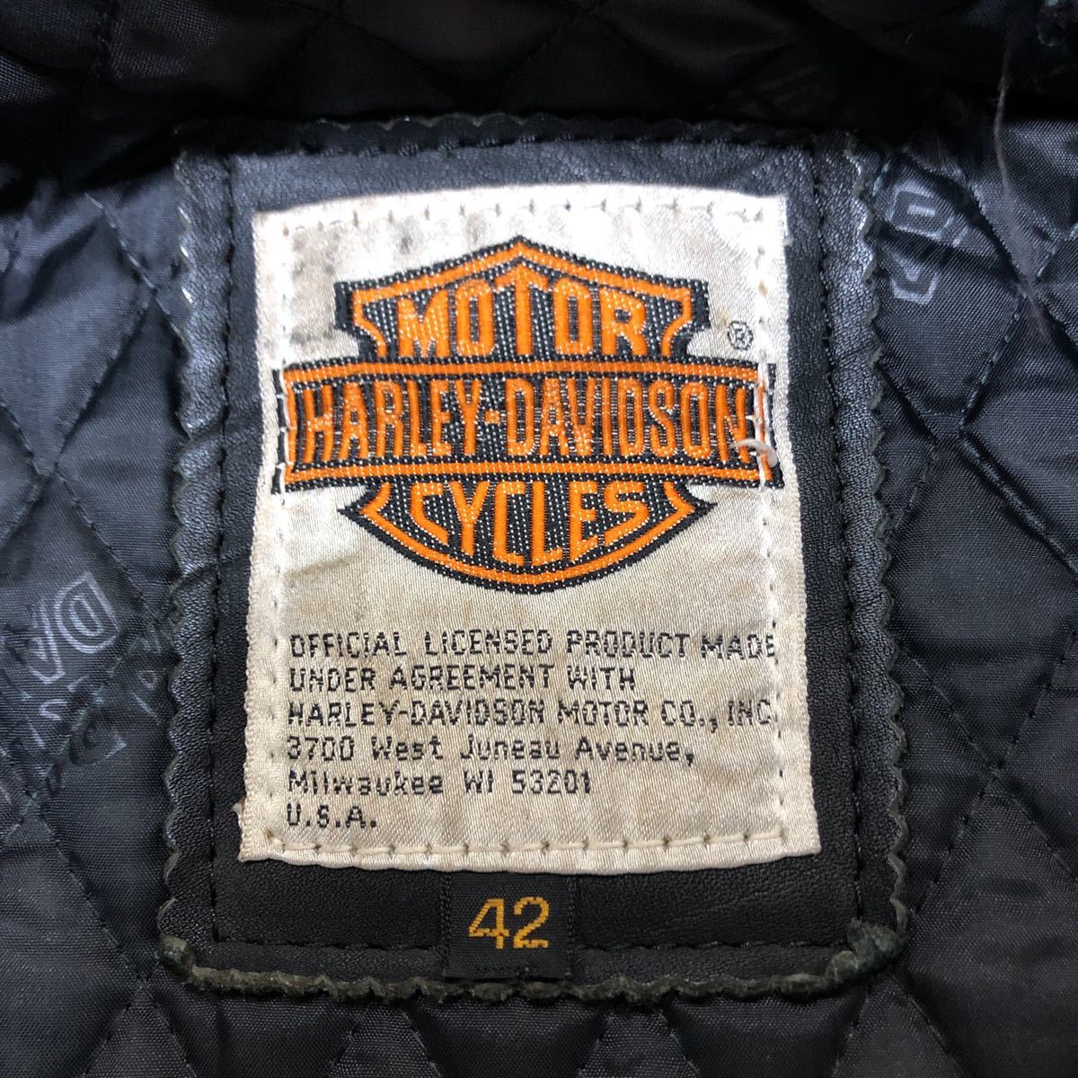 Harley-Davidson ロゴ入り 革ジャン レザージャケット レザー Harley