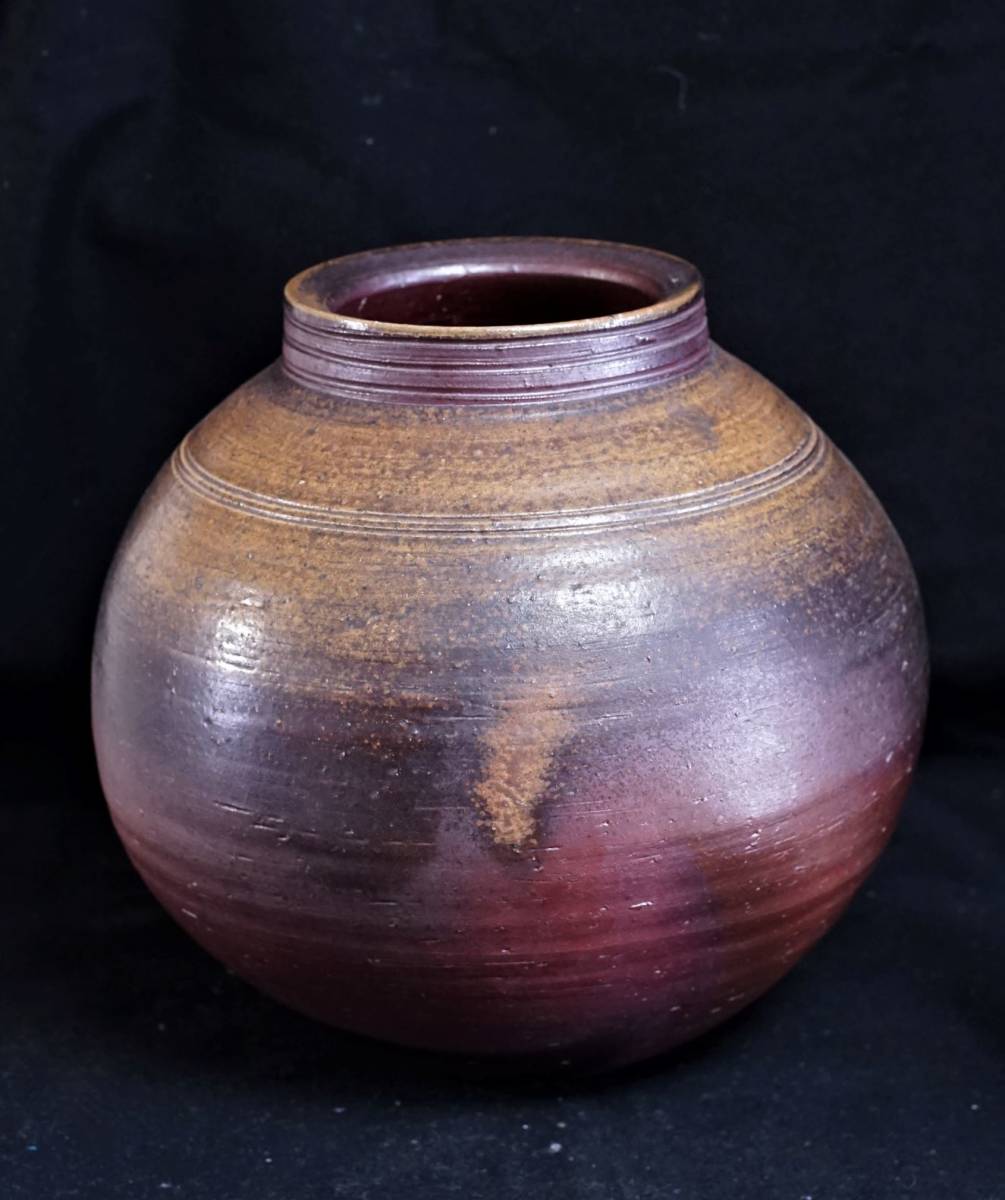 備前焼 佐藤圭秀作 茶入 木箱付き 茶道具 備前茶入（佐藤 圭秀作）共箱