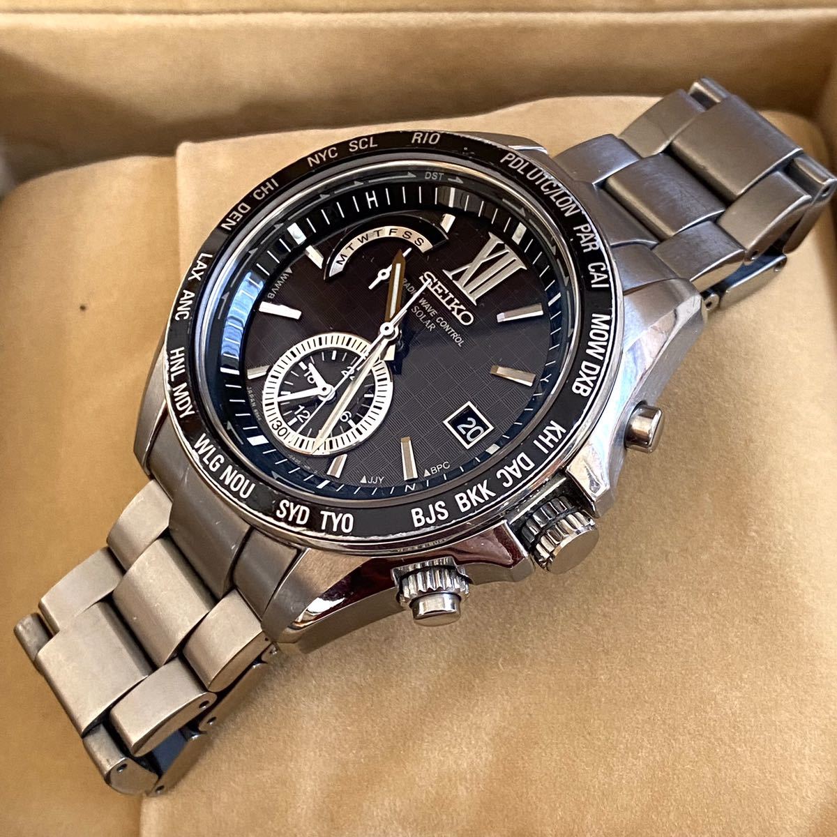 SEIKO 電波ソーラー ブライツ SAGA099 8B54 腕時計 SEIKO ◇ ブライツ ワールドタイム 電波ソーラー 8B54 ◇ SAGA099