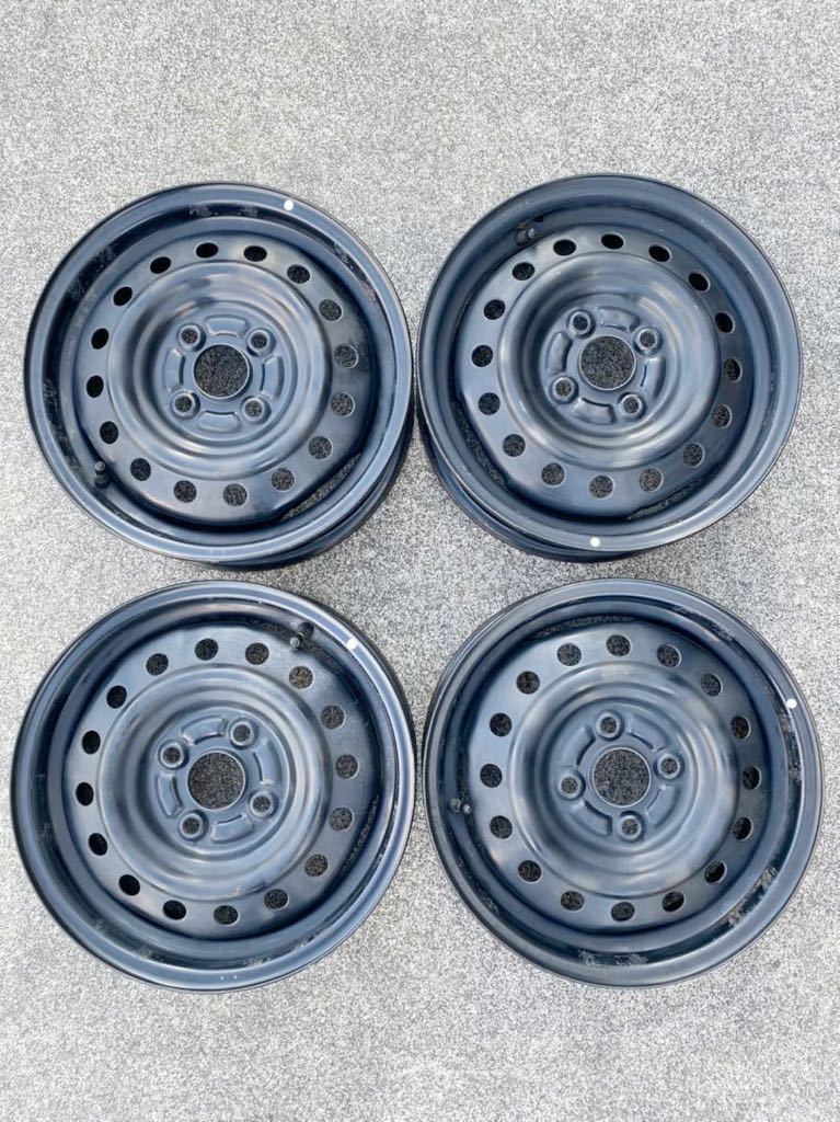 中古ダイハツ☆ミライース／LA350S☆14インチ純正スチールホイール 4