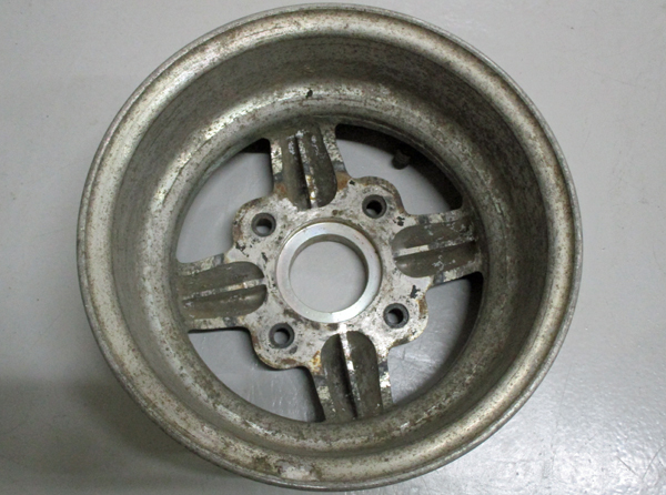 ワタナベ4s 10インチアルミホイール PCD110 2本センターキャップ付き