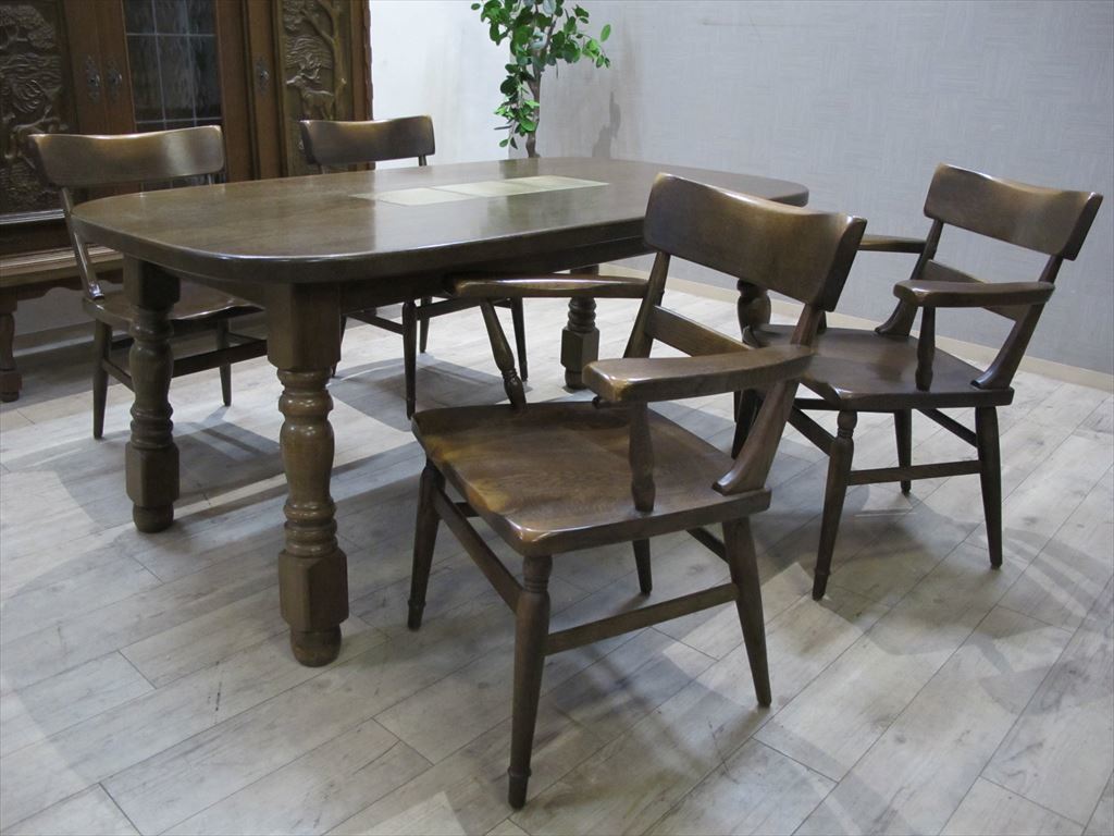 美品 KASHIWA/柏木工 「ウィルダネス」 オーク材 ダイニングテーブル