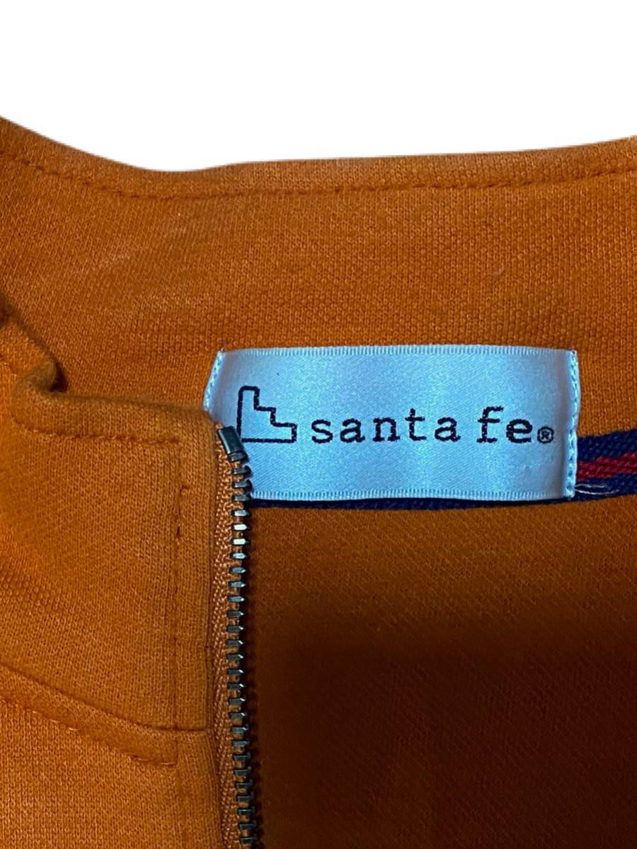 美品 santa fe サンタフェ ロゴ ゆったり ハーフジップ スウェット 