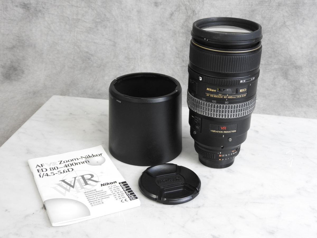 【2026，品質保証】 Nikon/ニコン ED AF VR-NIKKOR 80-400mm 1:4.5-5.6D カメラレンズ ジャンク(ニコン)｜売買されたオークション情報、yahooの商品情報をアーカイブ公開 - オークファン ニコン