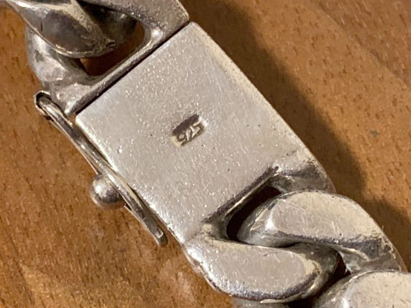 極太 超重量 147g シルバー 925 喜平 チェーン ブレスレット チェーン  