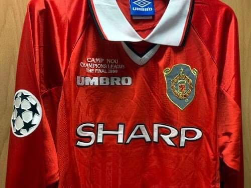 1999 マンチェスター・ユナイテッドFC ユニフォーム ベッカム CL Final 1999 マンチェスター・ユナイテッドFC ユニフォーム ベッカム CL Final