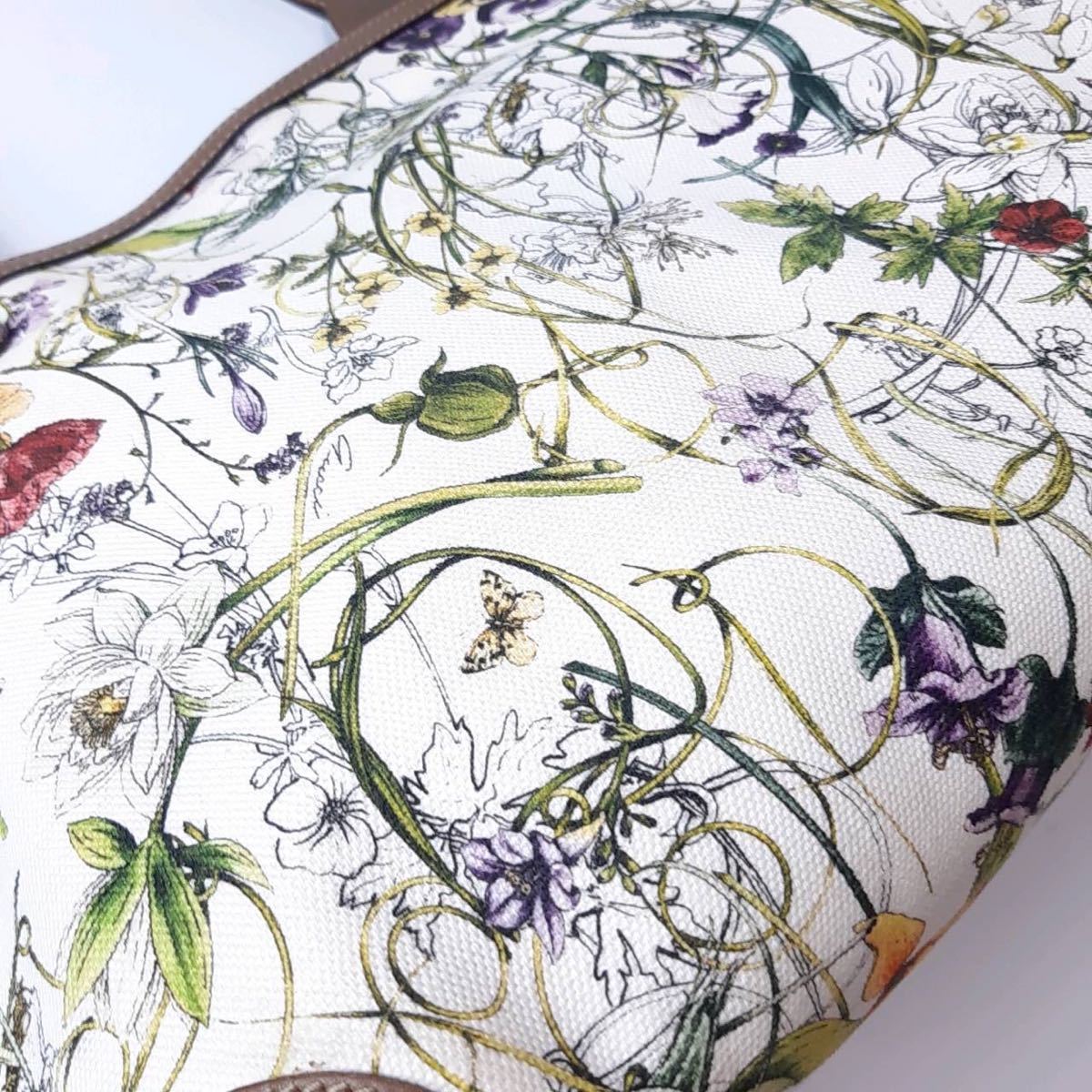 1円スタート 1スタ GUCCI グッチ フローラ トートバッグ 花柄 ポーチ 
