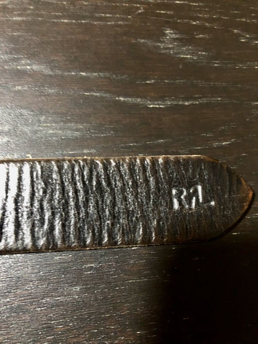 希少 RRL BURLINGTON LEATHER BELT バーリントン レザーベルト Vintage