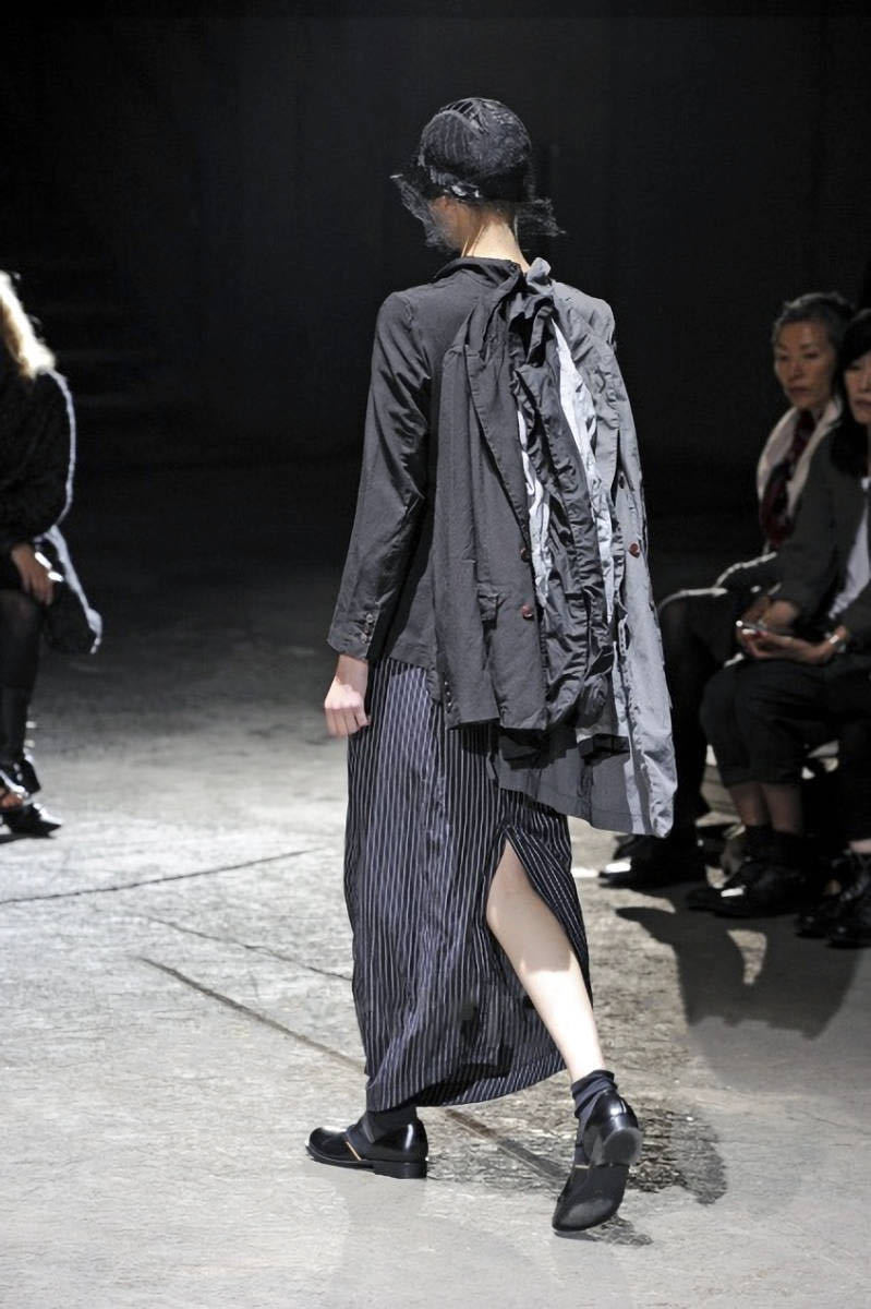 多重人格 3重 ドッキング レイヤード ジャケット ポリエステル縮絨  