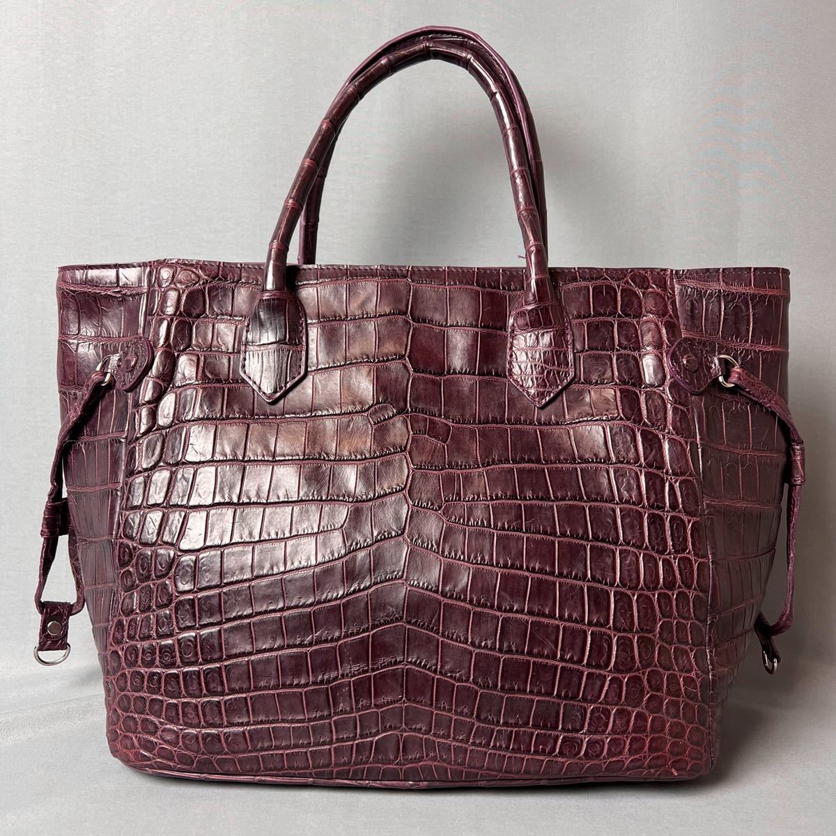 ☆1円スタート☆ Bagfan by IKESy Utd. マットクロコ クロコダイル