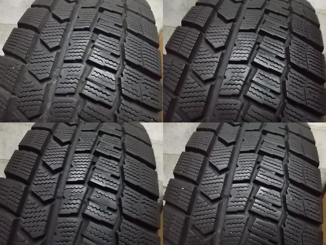 195/65R15 ダンロップ WM02 中古スタッドレス4本セット ホイール付