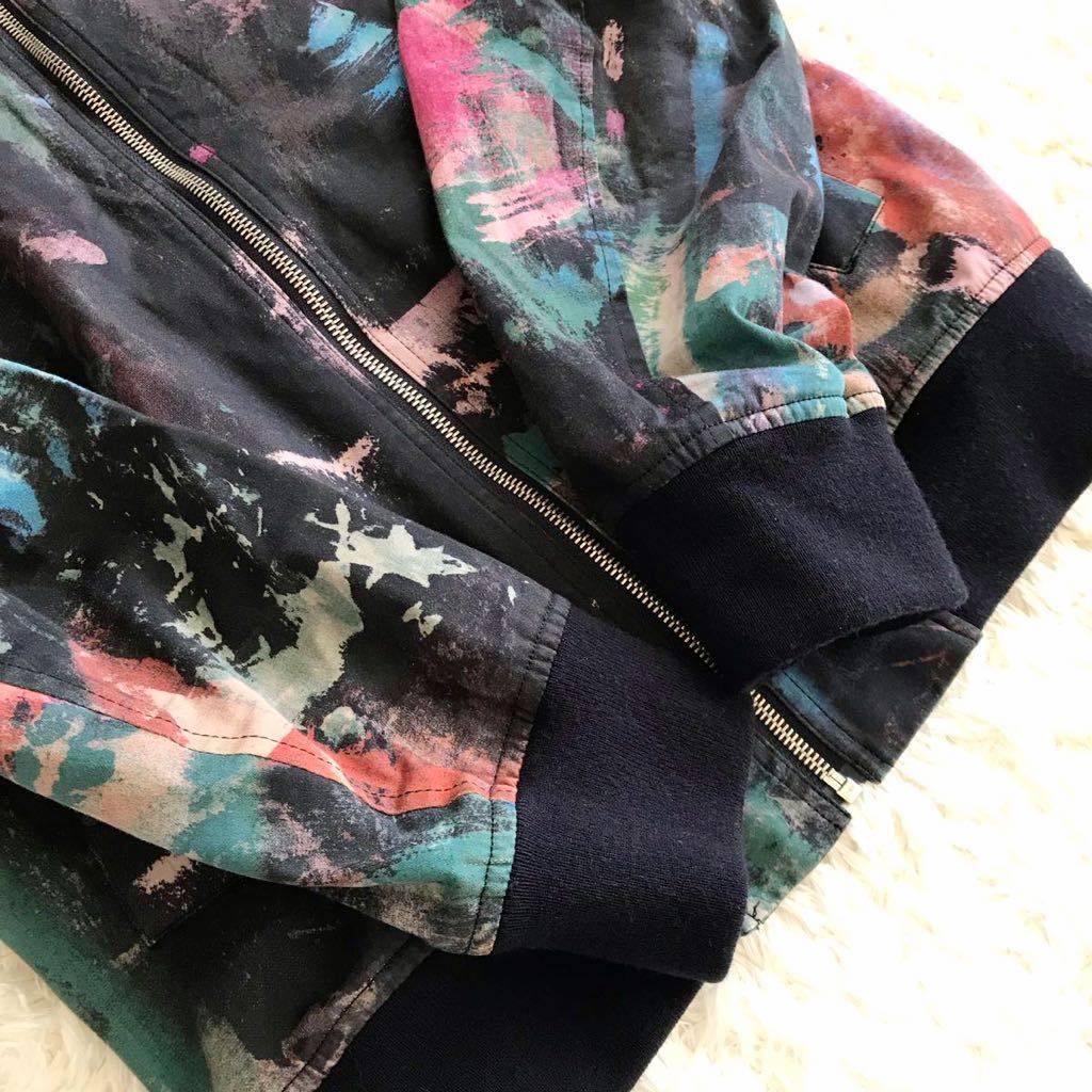 Paul Smith ポールスミス 【圧倒的存在感】 ペンキアート 総柄ブルゾン