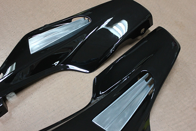 ZRX400 サイドカバー 左右 黒 エアロレッタ 新品 BEET リプロ 