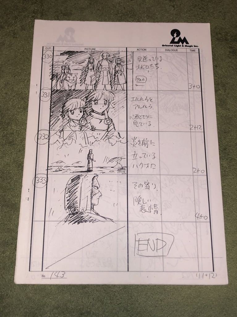 うたわれるもの 9話 絵コンテ 難波日登志 Fate ゴールデンカムイ 監督 コンテ アニメ 資料 原画 原画 設定資料集 売買されたオークション情報 Yahooの商品情報をアーカイブ公開 オークファン Aucfan Com