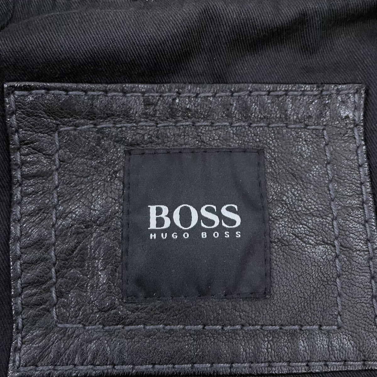HUGO BOSS】上質コーデ◎シープスキン (羊革) レザーシングル