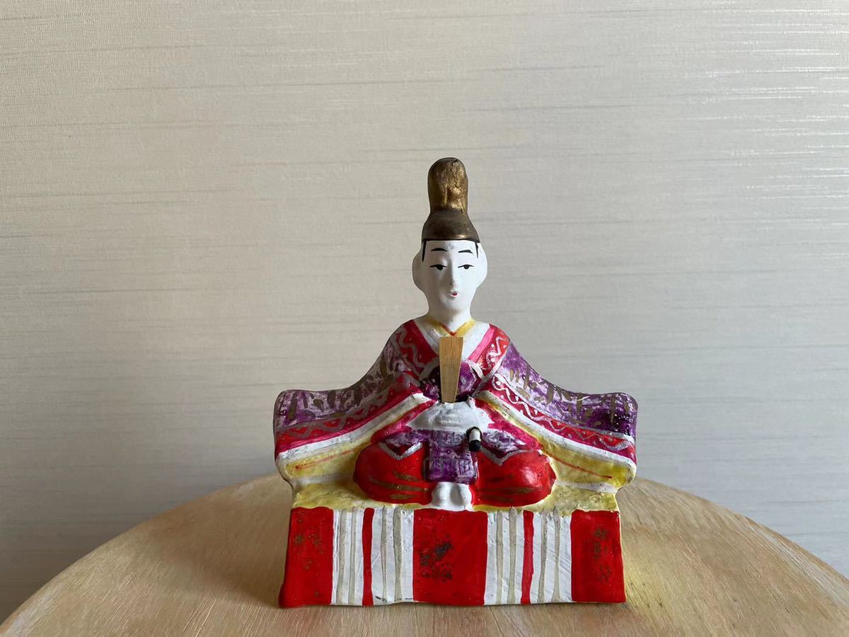日本のアンティーク 土人形 郷土玩具 天神 雛飾り 日本人形 雛人形 土雛