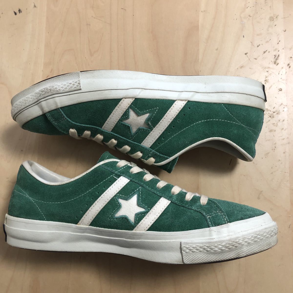 ジャックスター 日本製 Converse グリーン スエード スニーカー 【公式