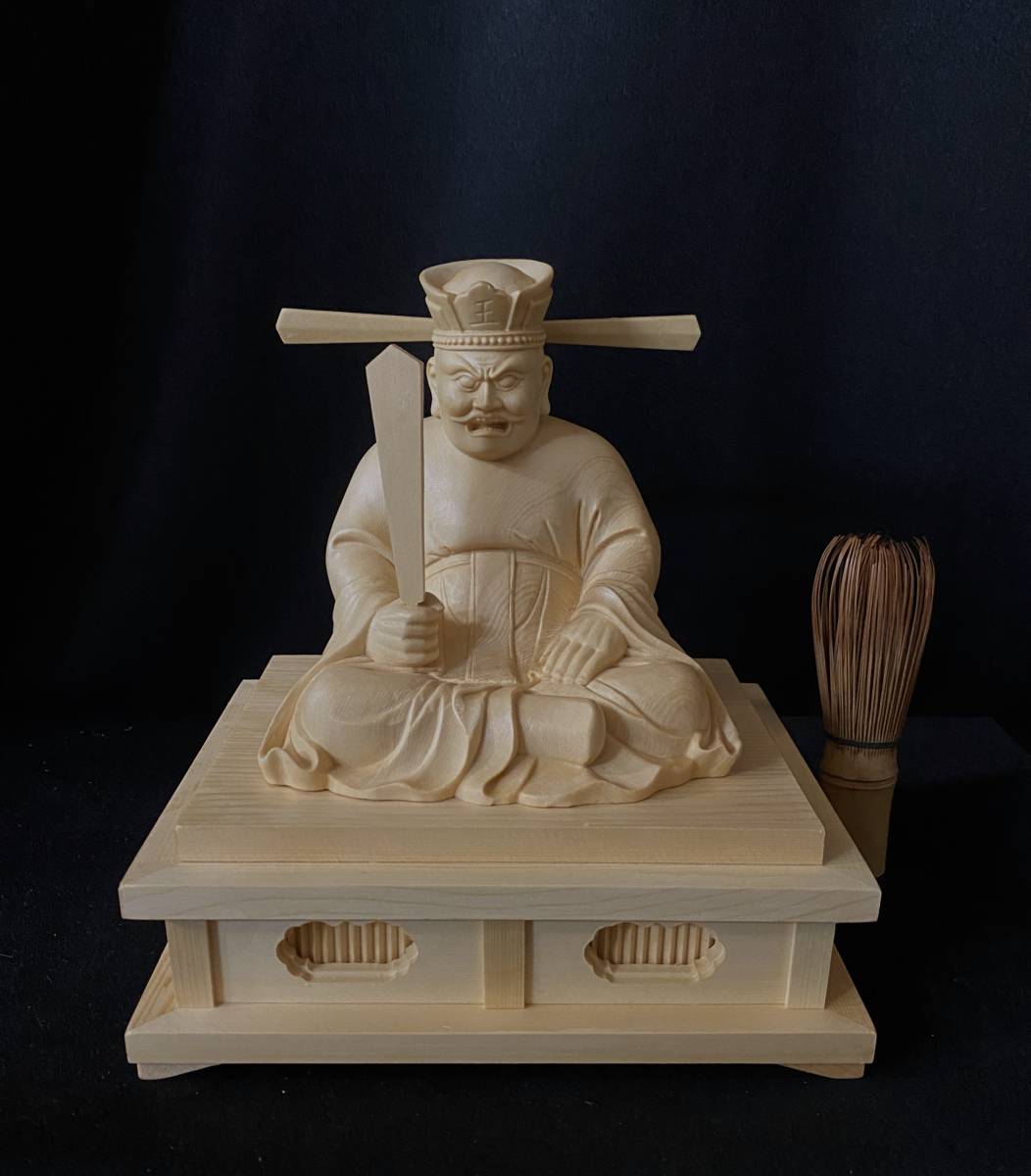 正規品，爆買い 井波彫刻 総檜材 仏教工芸品 木彫仏像 仏師手
