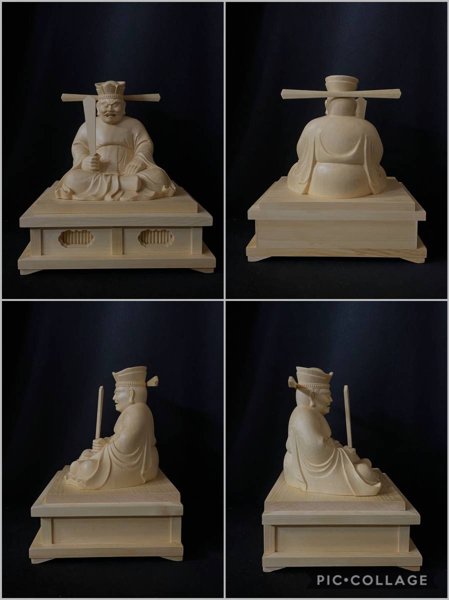 井波彫刻 総檜材 仏教工芸品 木彫仏像 仏師手仕上げ品 地獄の