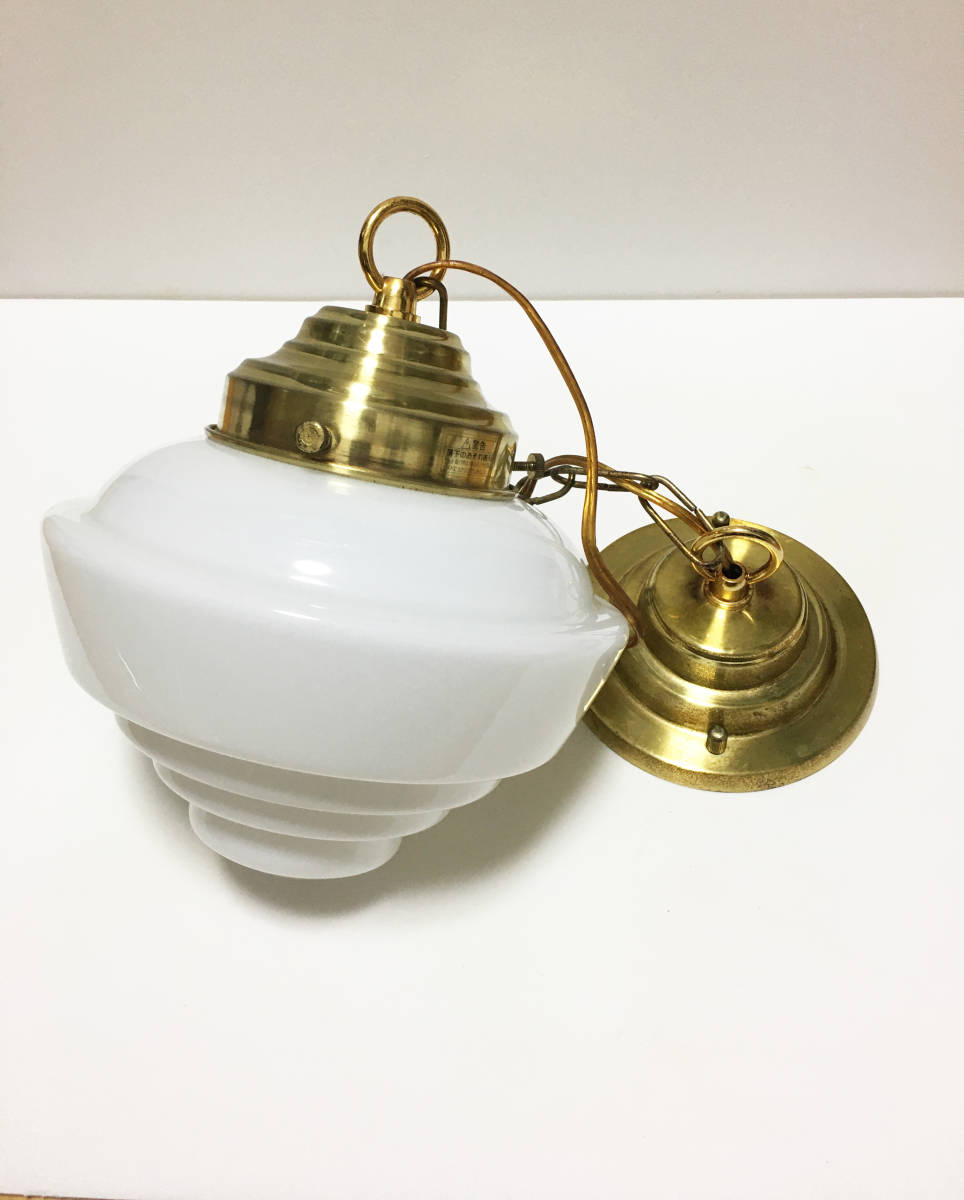 品質保証，100%新品 札幌発 レトロ乳白色 ミルクガラス ペンダントライト 昭和 ヴィンテージ ④(洋風)｜売買されたオークション情報、yahooの商品情報をアーカイブ公開 - オークファン ペンダントライト