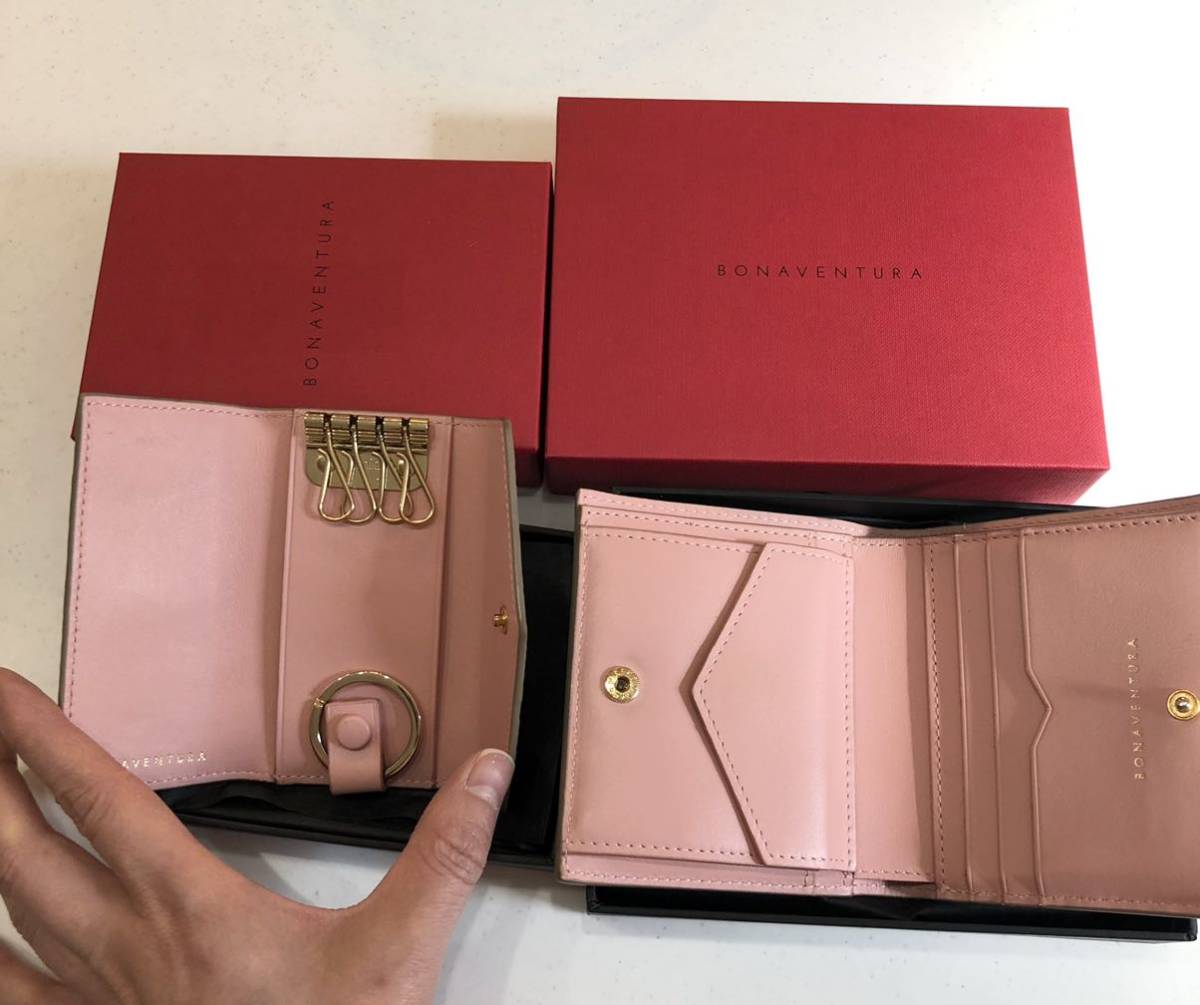 BONAVENTURA ふきとれ 三つ折り財布とキーケースセット
