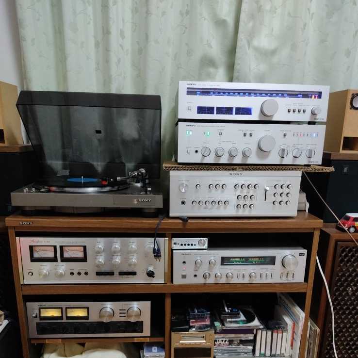 音出し確認品ONKYO【プリメインアンプA-805+チューナーT-406】セット、簡易メンテ、ランプLED交換、オンキヨー ONKYO Integra A-805 現状品 past) プリメイン