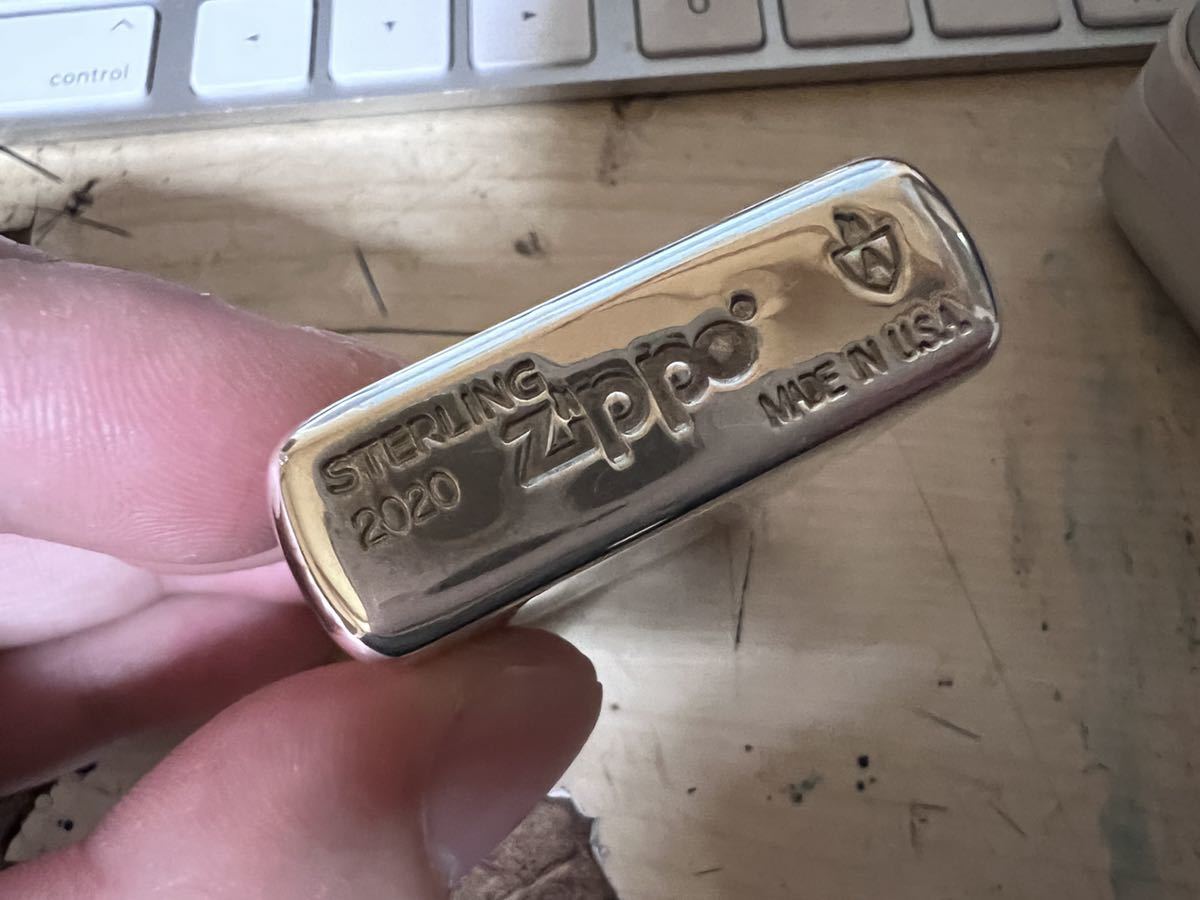 ZIPPO #26 スターリングシルバー アーマー 中古 ハイポリッシュ 故障 