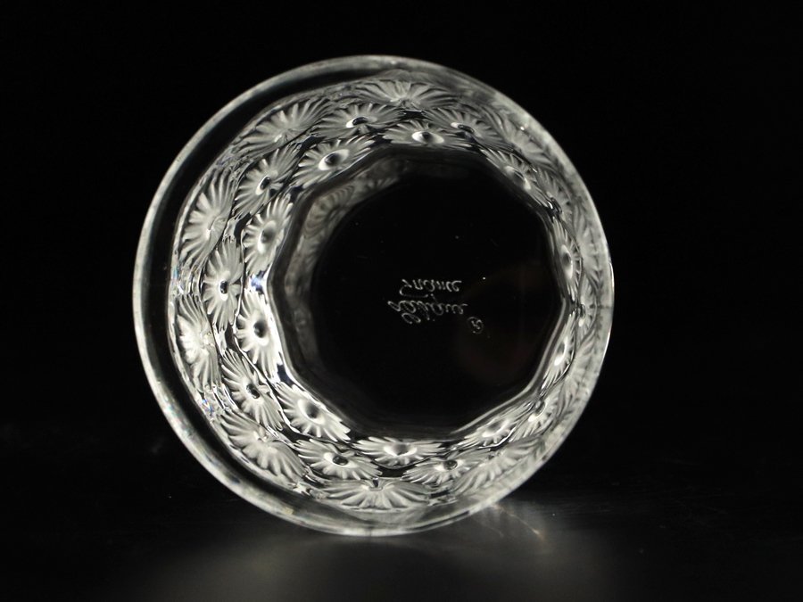 魁】本物保証 Lalique ラリック 「ナプスベリー」 デイジーフラワー 