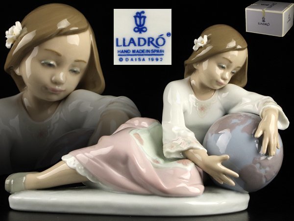 魁】本物保証 LLADRO リヤドロ 5943 「ビューティフルワールド」 横20 