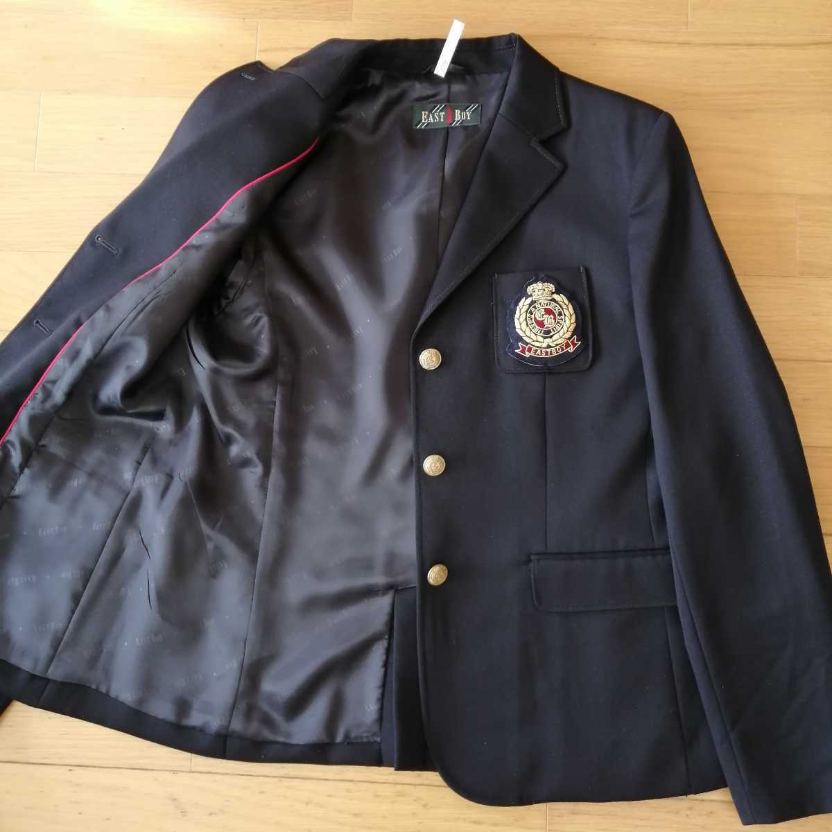 【卒業式 卒服4点セット】EASTBOY ブレザー スカート ブラウス新品 EASTBOY フォーマルスーツ4点セット 7号 制服 卒業 入学 イースト