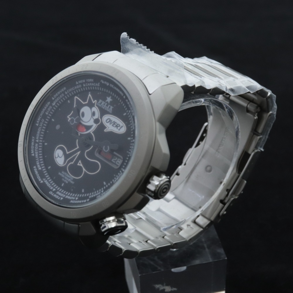 □ nano universe×OVER THE STRIPES×FELIX 腕時計 フィリックス 自動  